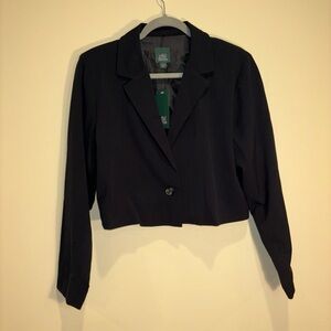 Wild Fable Cropped Black Blazer Jacket – Size M – NWT